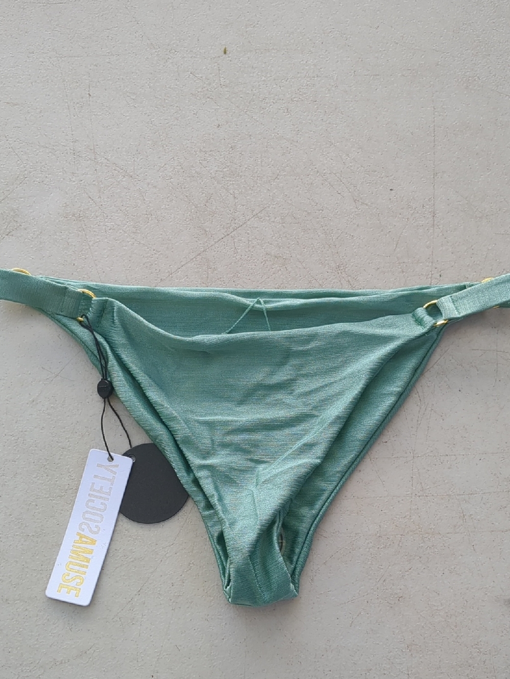 Amuse Society Shimmery Seafoam Green Bikini Bottom